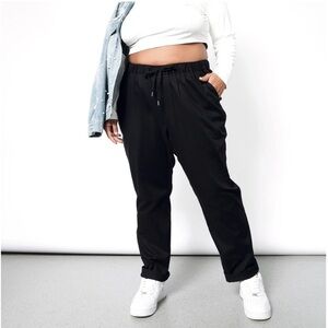 NWT Wildfang Black Essential Drawstring Pants 1X